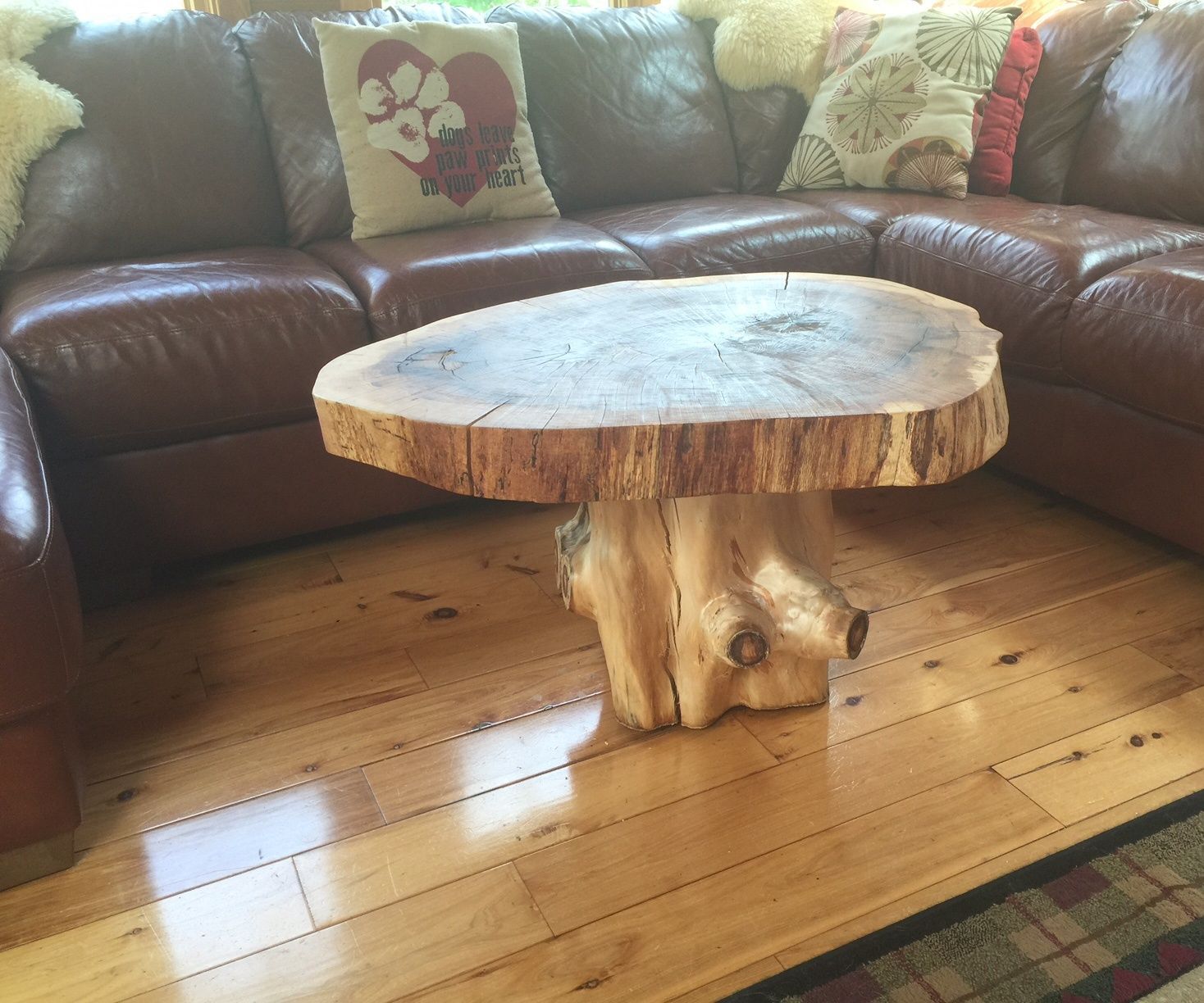 Rustic tree table
