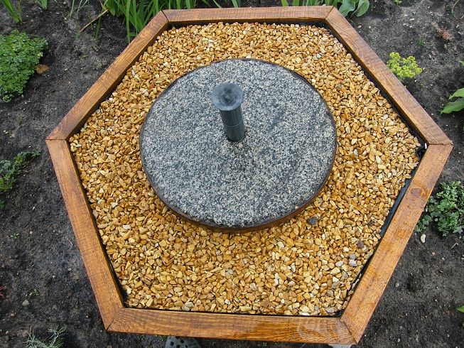 Wooden Garden Fountain