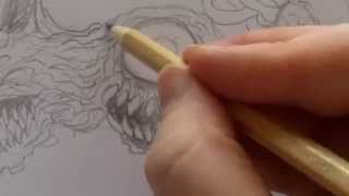 Drawing an Apple Core Inspired Creature