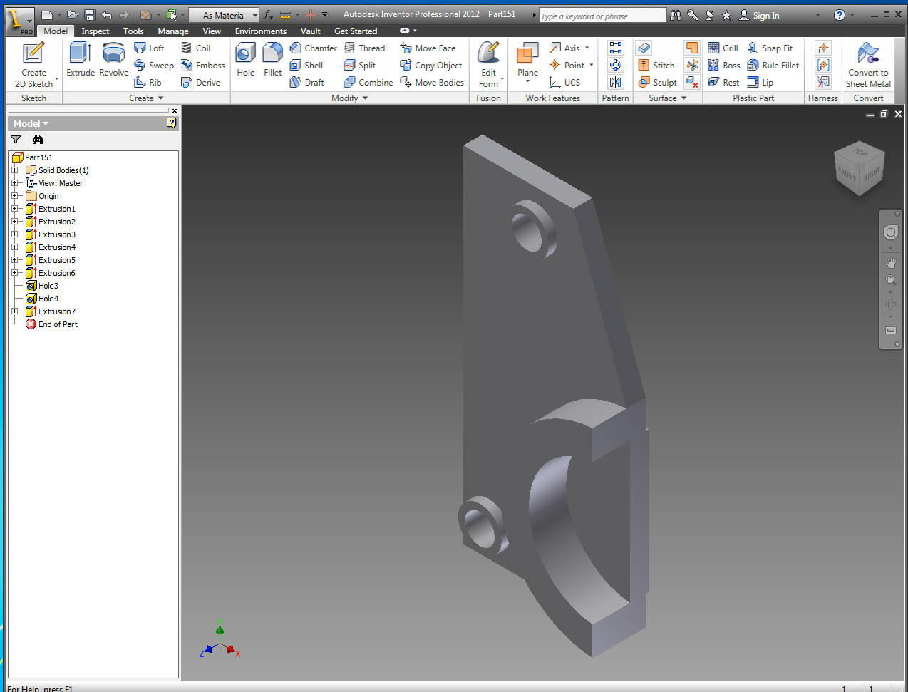 Creating a Replacement Part for a Power Tool Where No Part Is