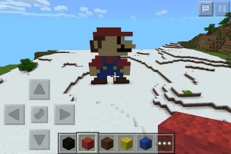 Mario Minecraft Pixel Art