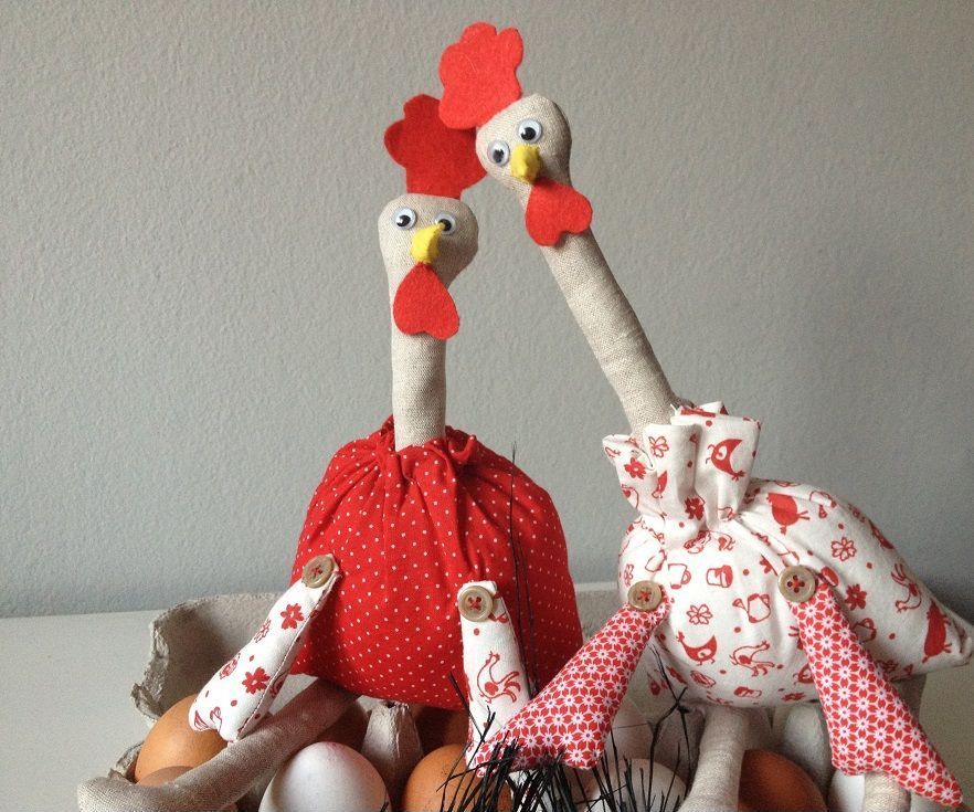 Gallinas Con Tela De Saco, DIY