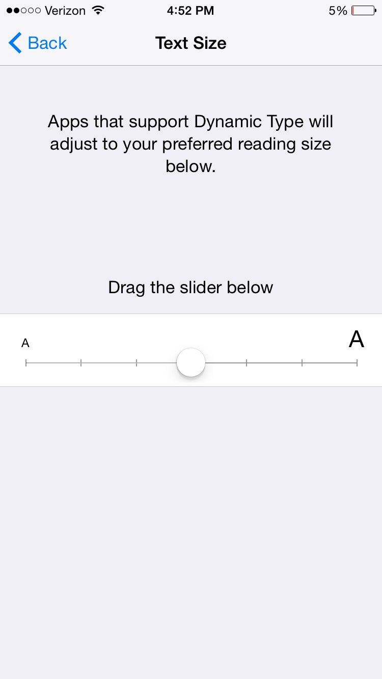 How to Change the Text Size on an IOS Device