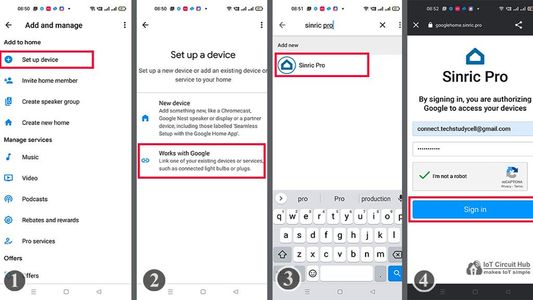 Connect Sinric Pro With Google Home App | Add Devices