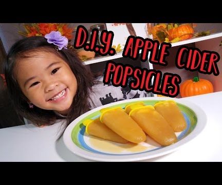 DIY Apple Cider Popsicles