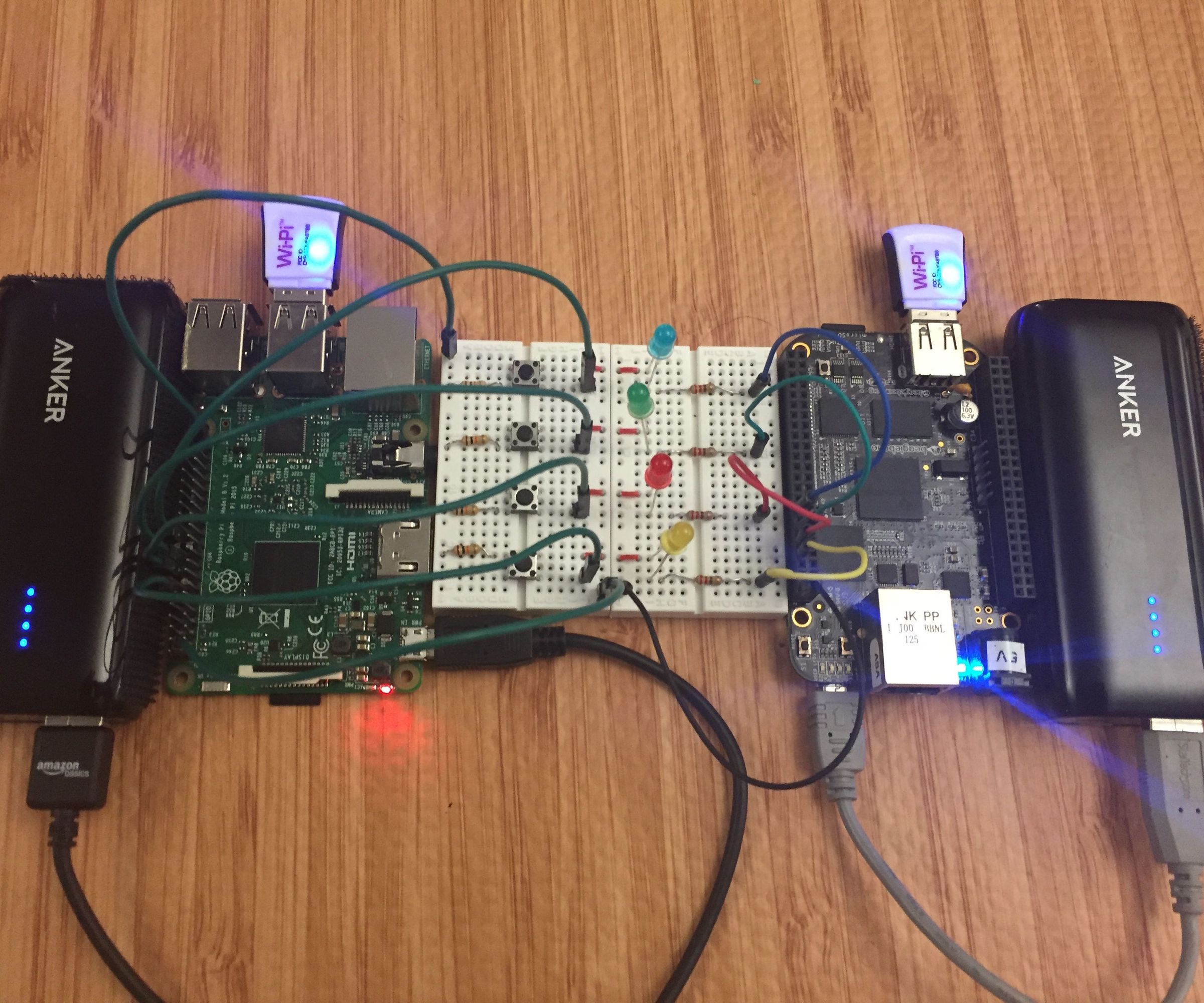 Using a Raspberry Pi to Control a BeagleBone Black Over Wi-Fi