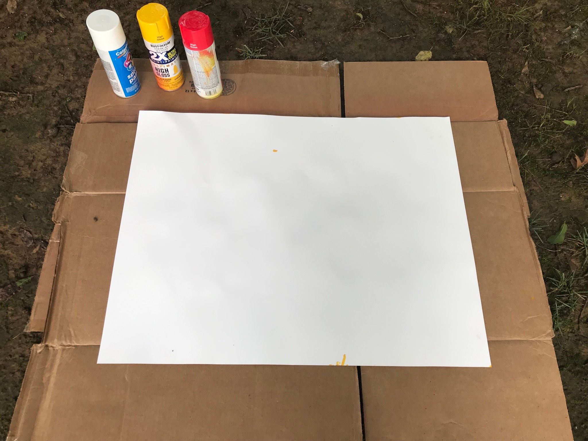 Can You Spray Paint Poster Board
