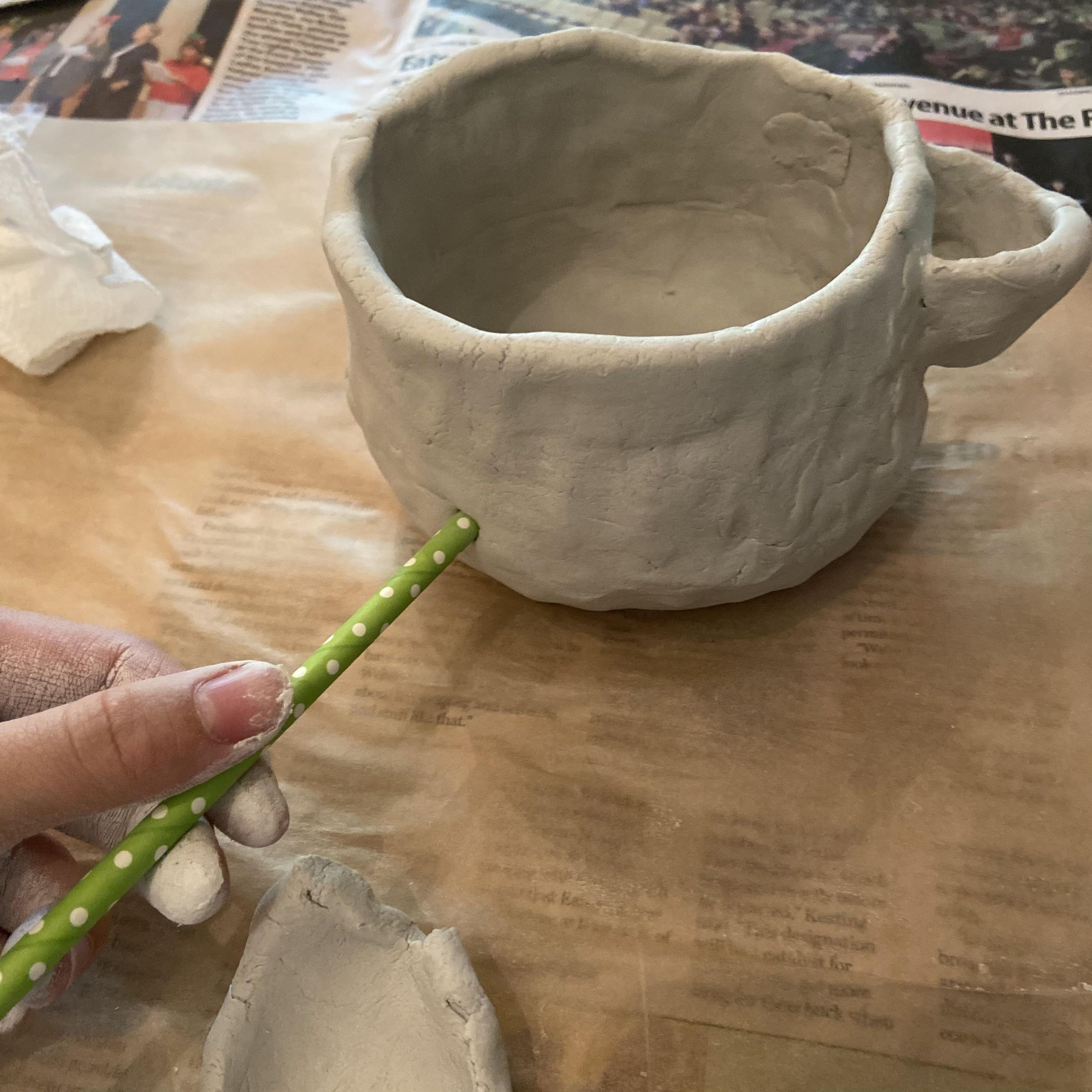 Make a Mini Strawberry Pot Planter With Air Dry Clay : 13 Steps ...