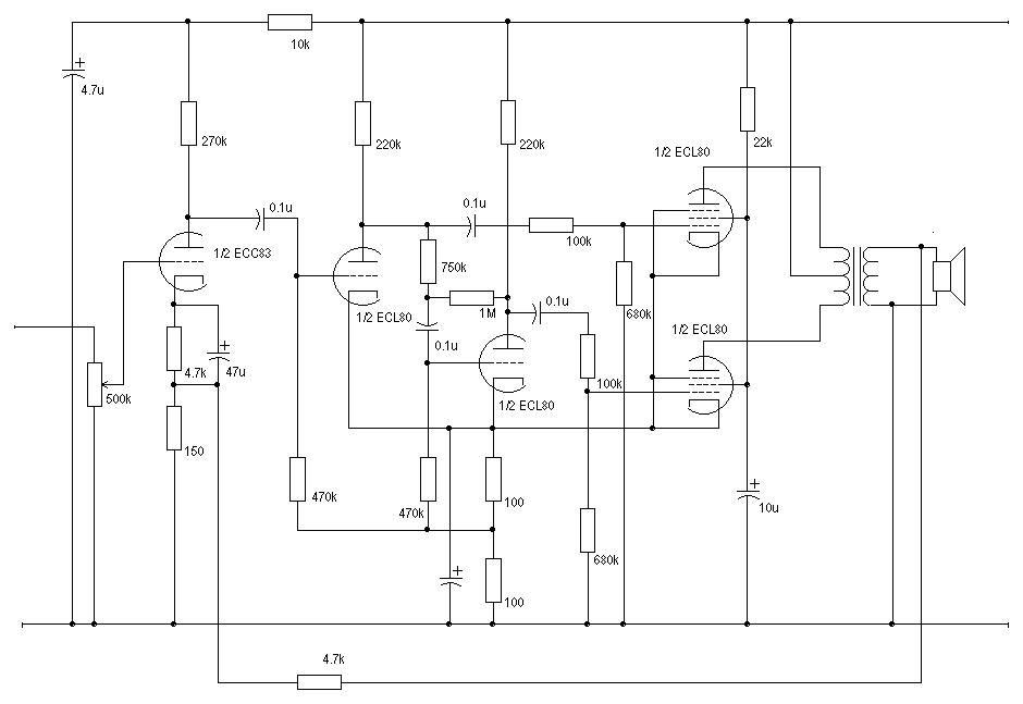 ECL80 PUSH PULL VALVE AMPLFIER