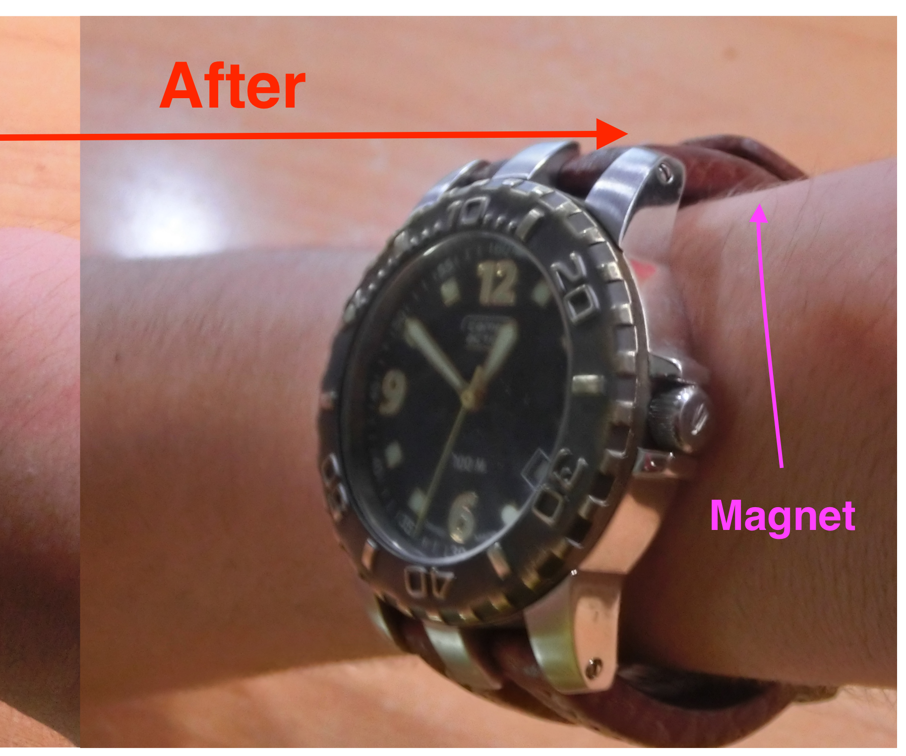 Magnetized Watch Strap