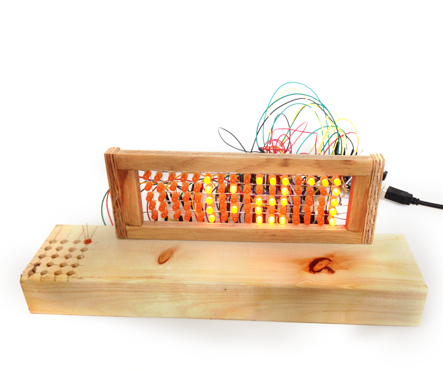 Led Matrix Auto Brighteness Alarm Clock