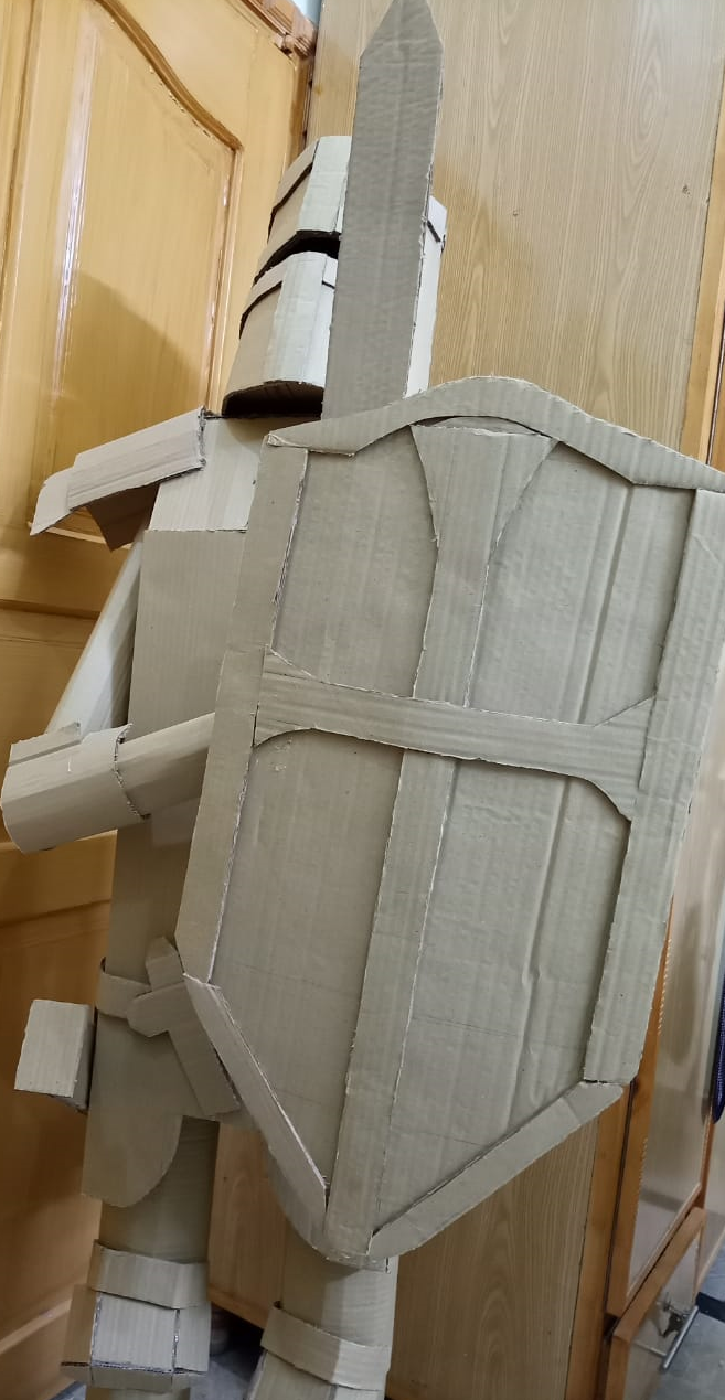 Cardboard Life Size Crusader Knight