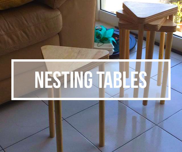 Plywood Nesting Tables