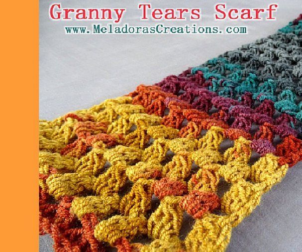Granny Tears Scarf – Free Crochet Pattern