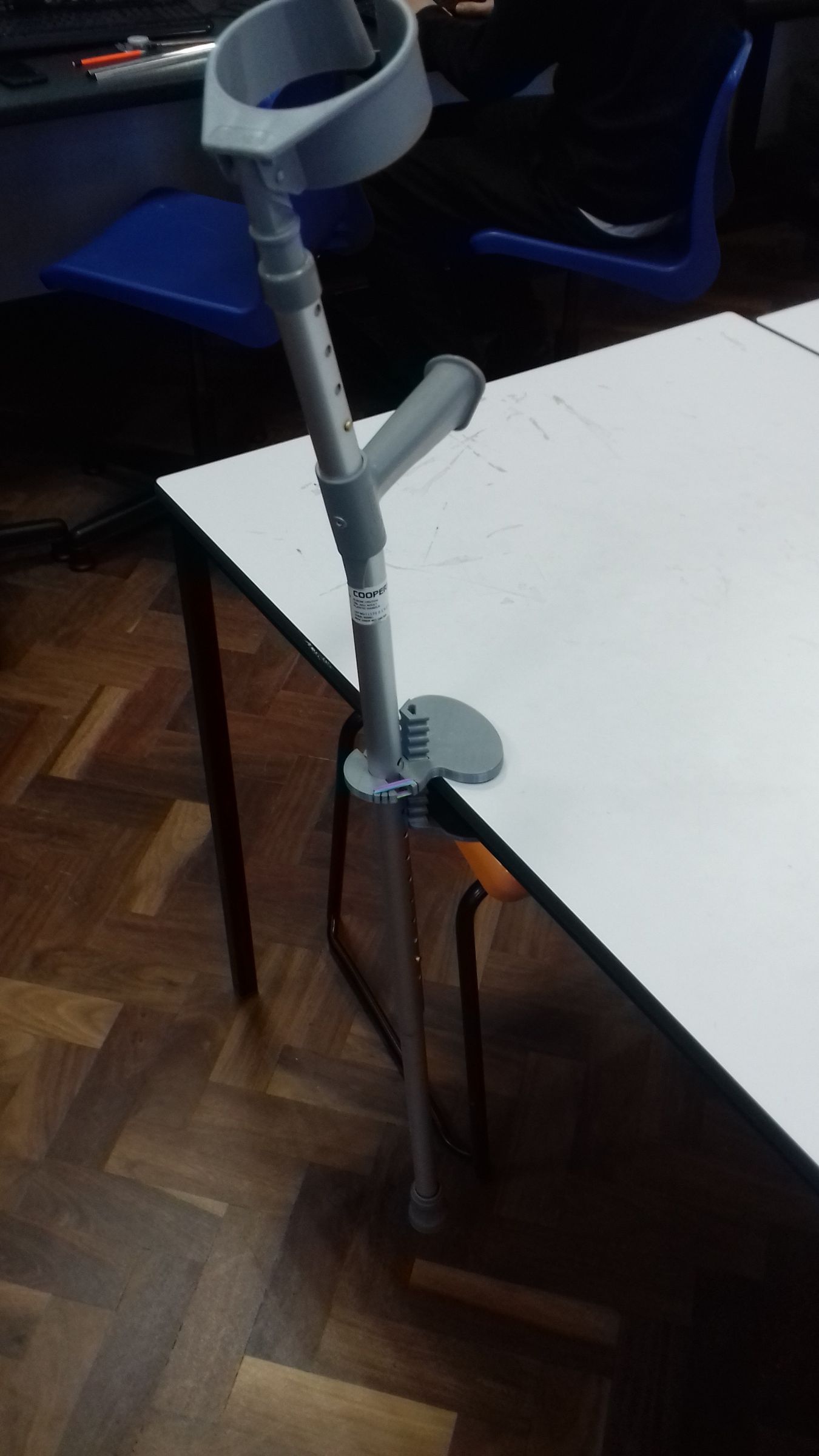 Crutch Holder Project 6 Steps Instructables