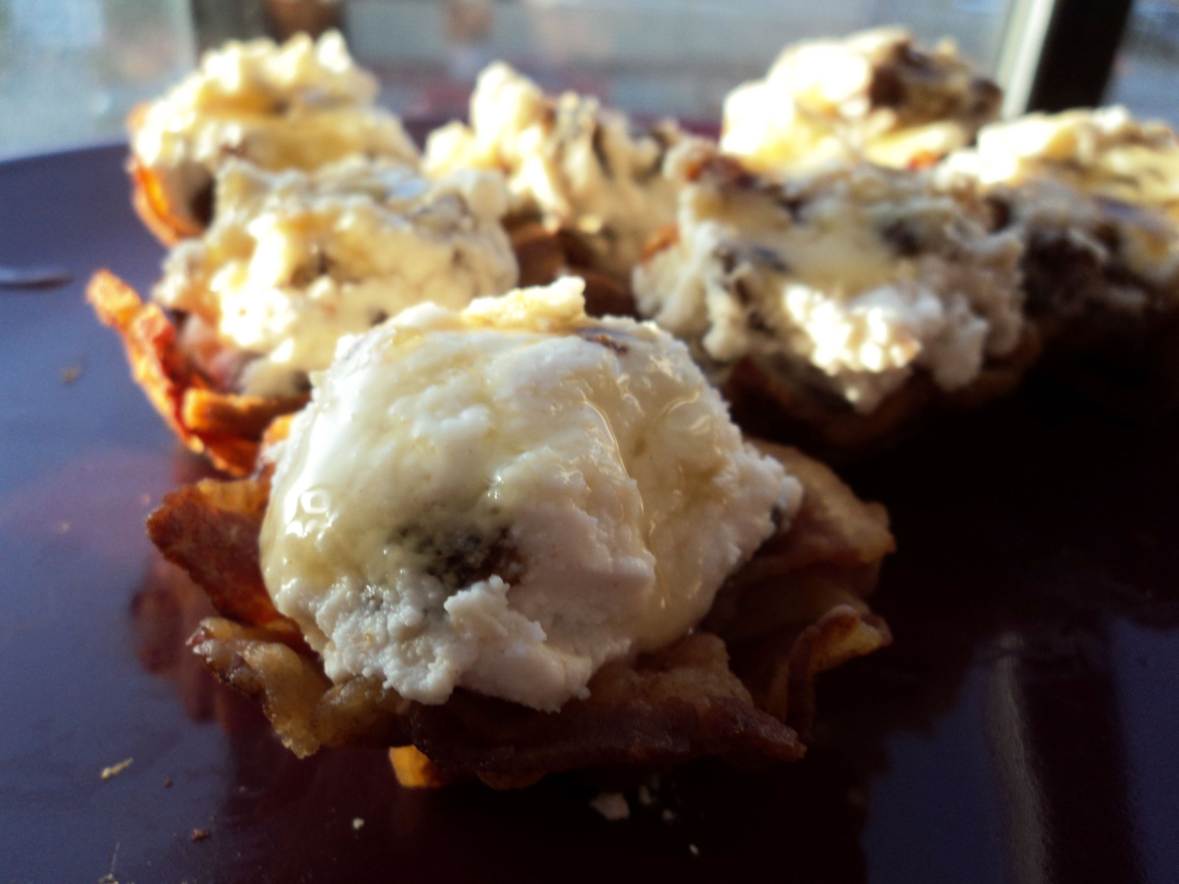 Ricotta and Date Stuffed Bacon Bowls