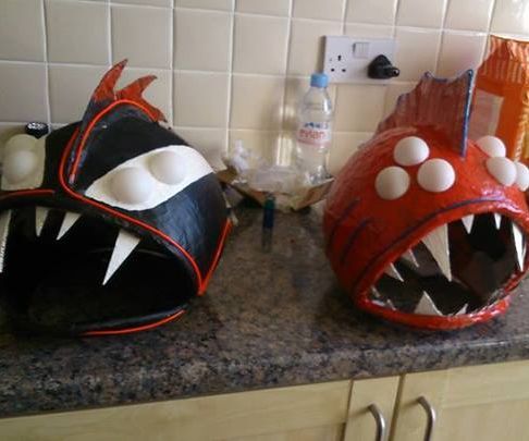 "Punk Vampire" and "Scary Nemo" Halloween Masks