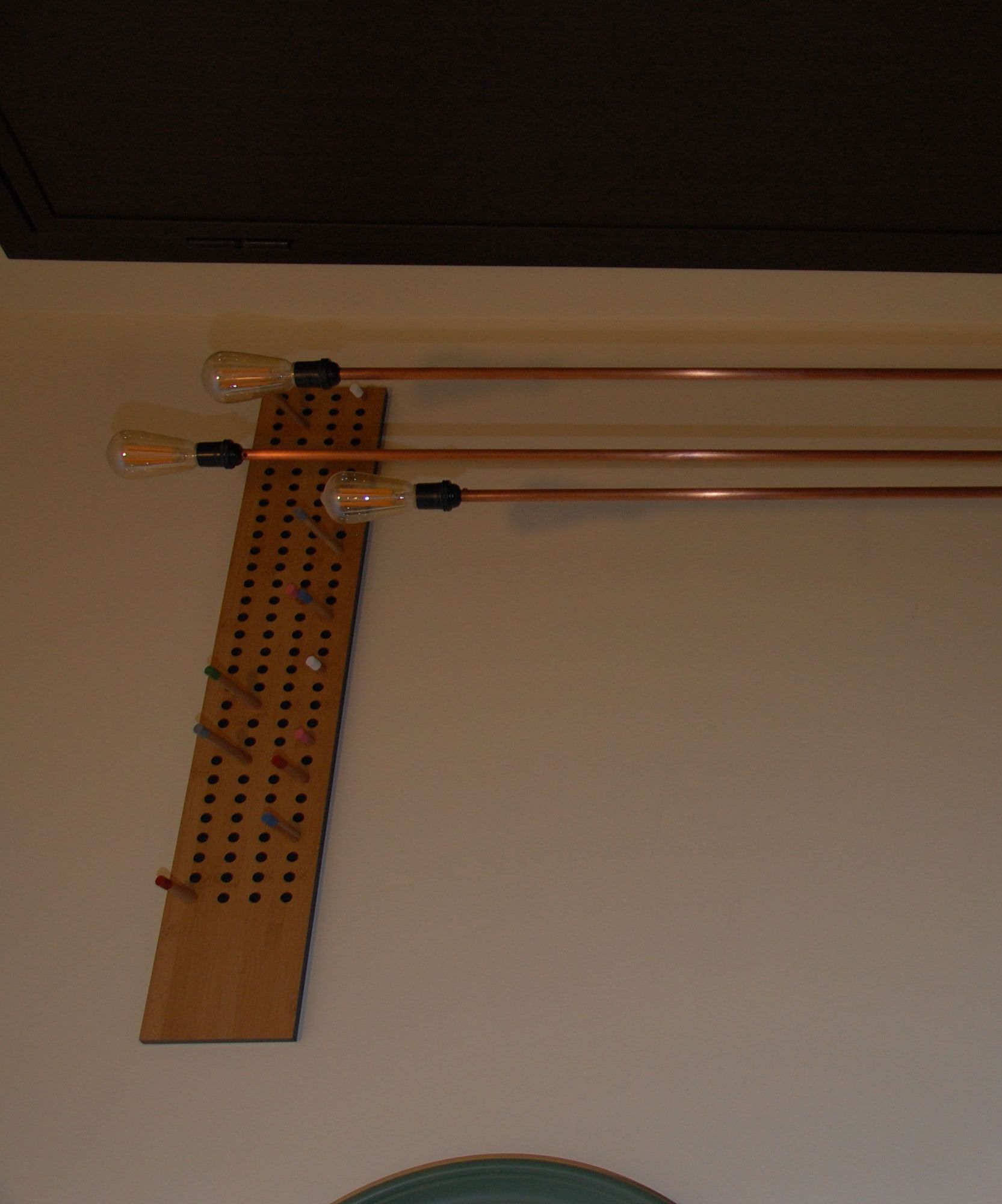 Pipe and Concrete Floor Lamp