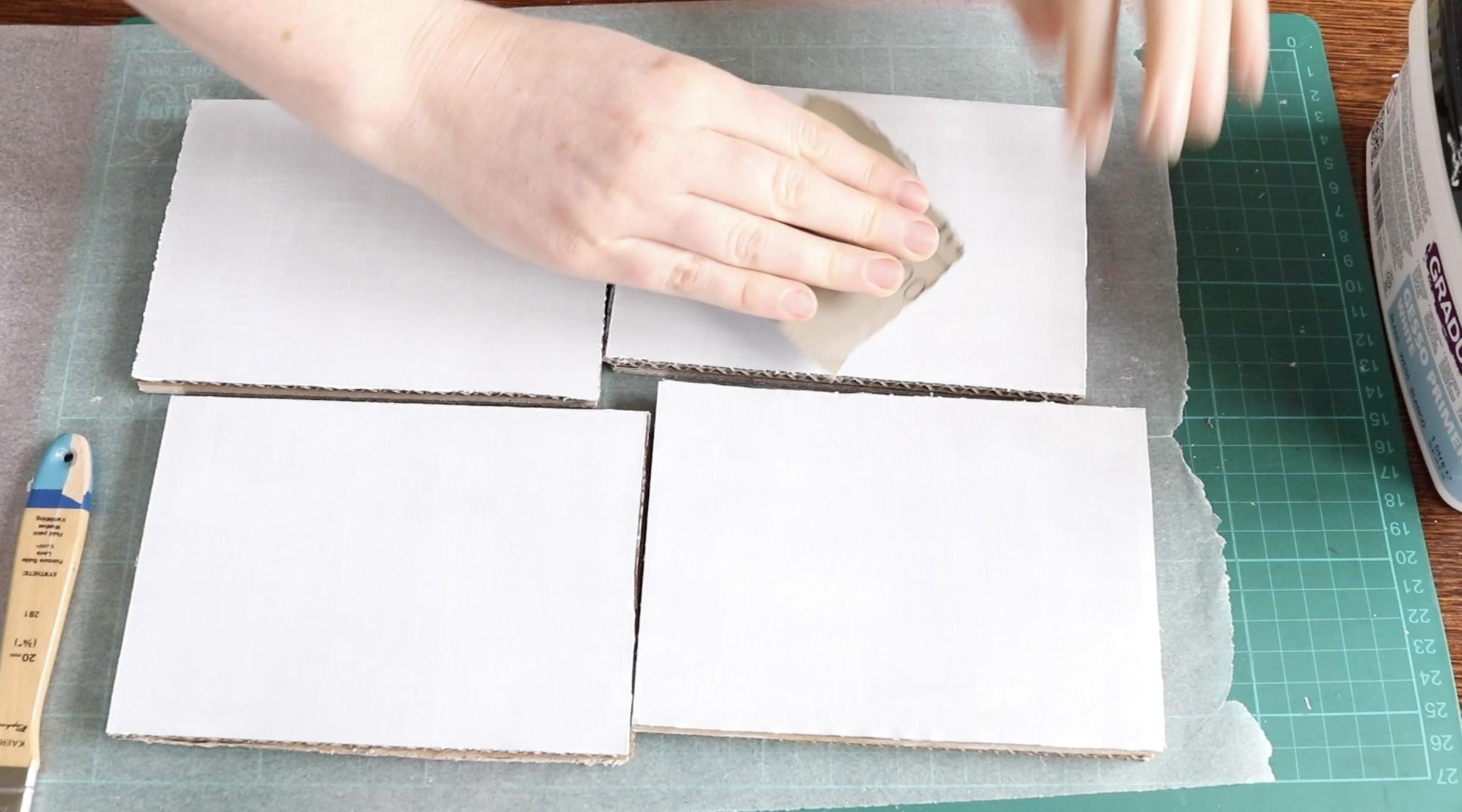 Recycled Cardboard Painting Surface 7 Steps Instructables