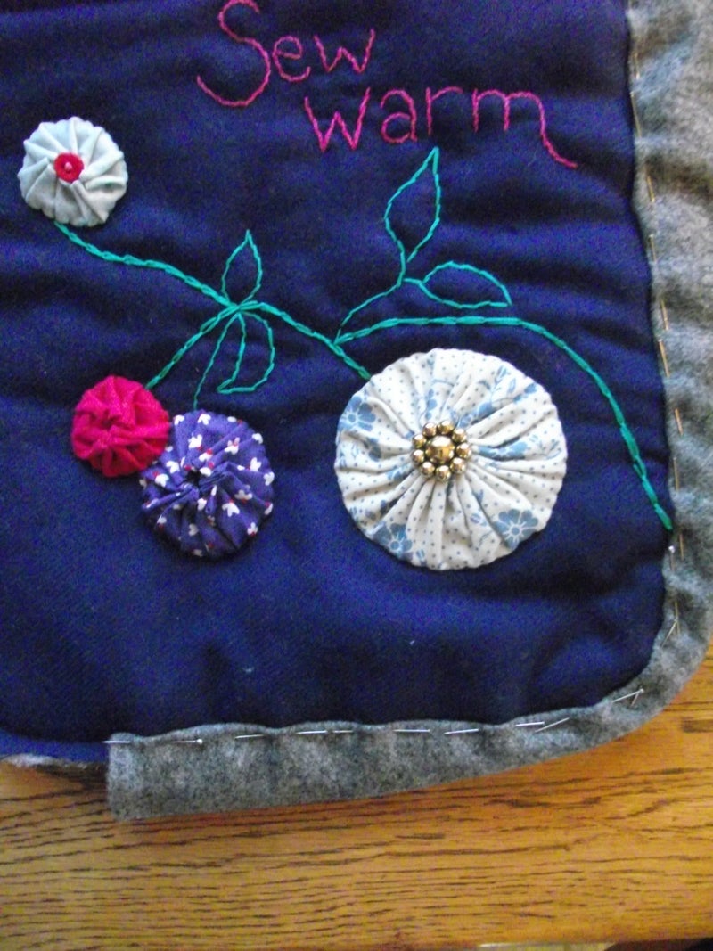 Make Binding (for Trim) and Sew Into Place to Finish!