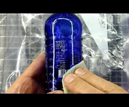 Remove Labels From Glass Bottles - Experiment