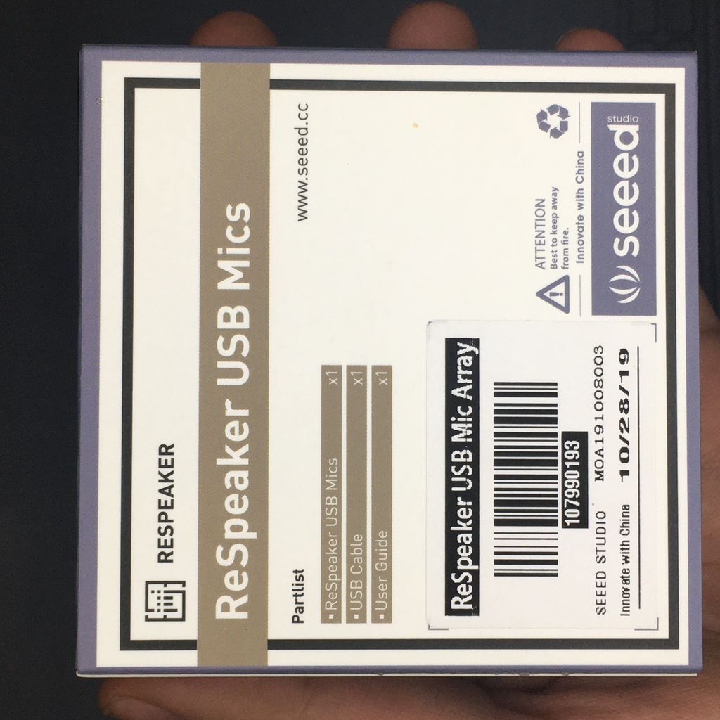 ReSpeaker USB 4-Mic Array