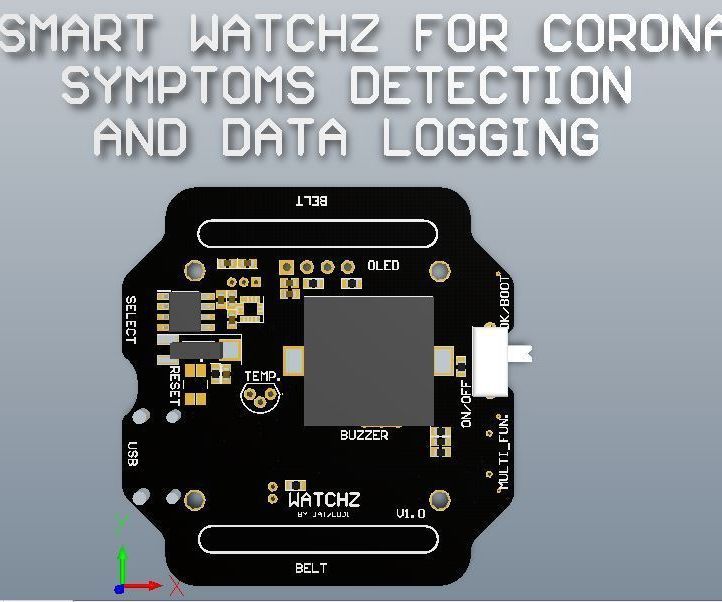 Smart Watchz With Corona Symptoms Detection and Data Logging