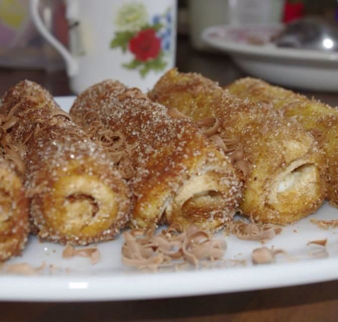 Philadelphia ( Soft Cheese) and Chocolate Rolls 