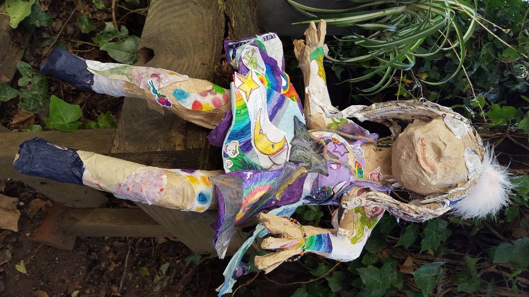 How to Make a Paper Mache Figure + Preserve Old Artwork : 8 Steps ...