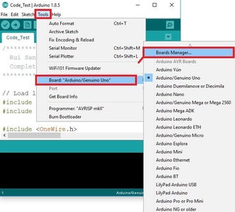 Installation of the Microcontroller