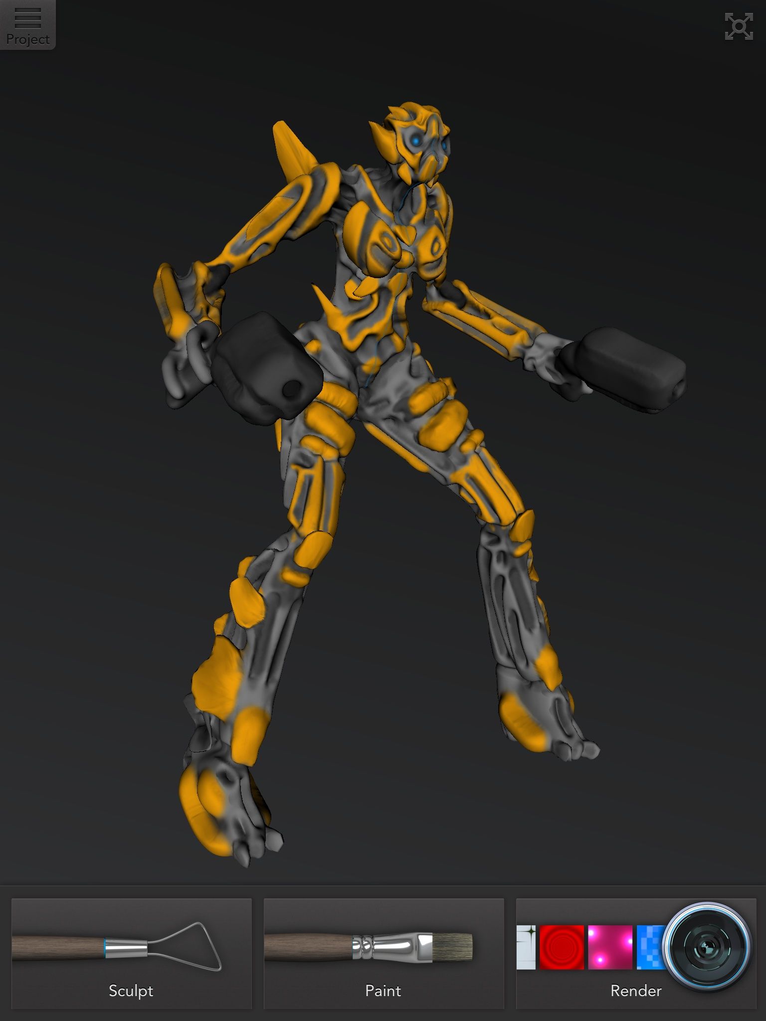 123d Designed Transformers Bumblebee's Girlfriend! 5 Steps