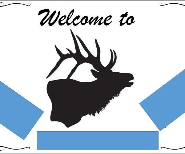 Custom Woodburned Welcome sign