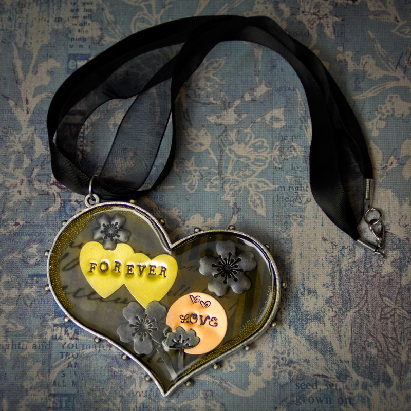 Mixed Media Bezel Collage Metal Stamping Project