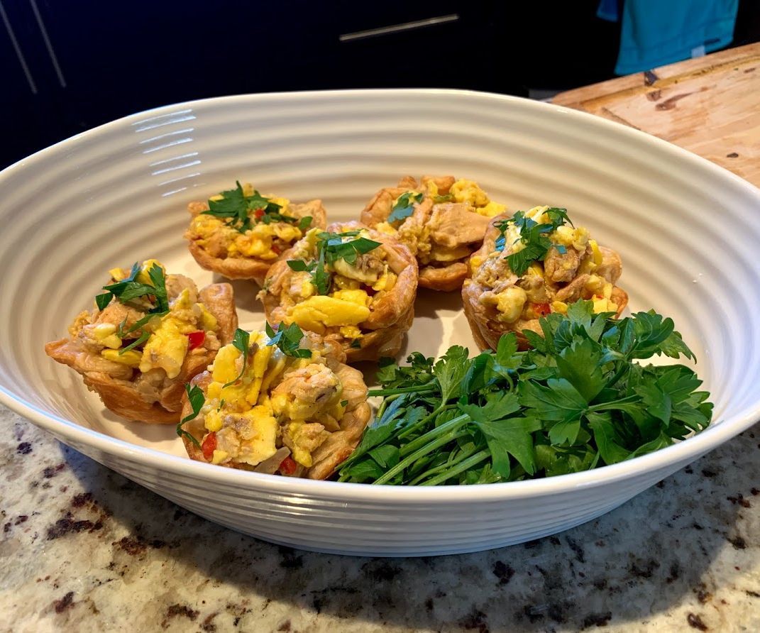 Savoury Jamaican Ackee and Salmon Tarts