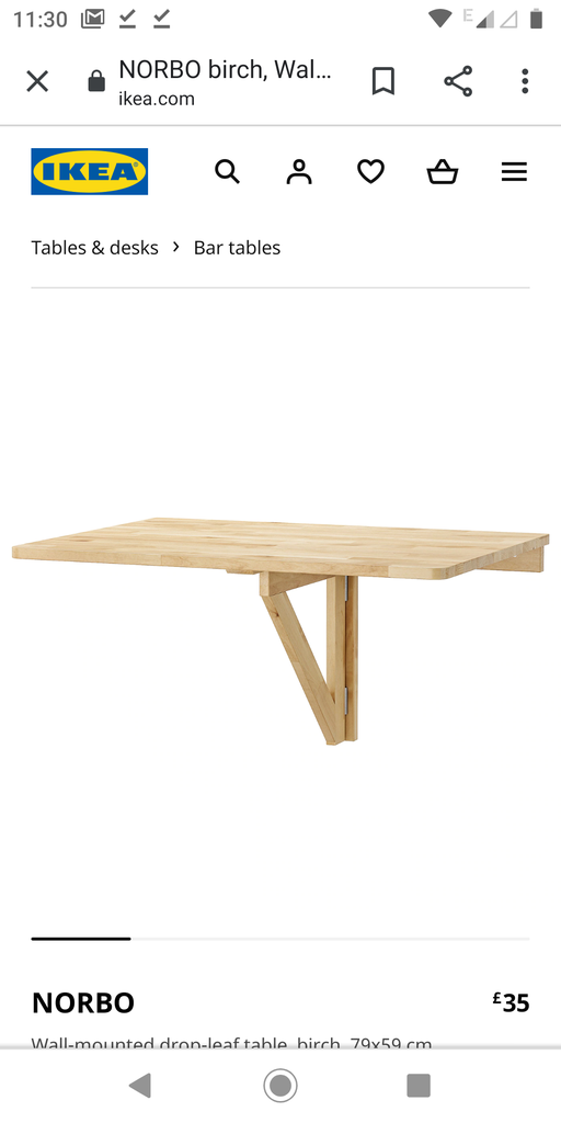 Fold down deals changing table ikea