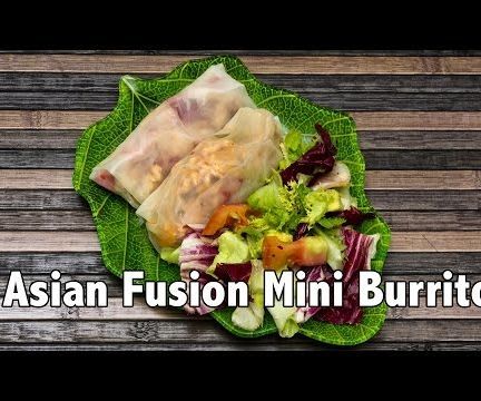 Asian/Mexican Fusion Mini Burritos 