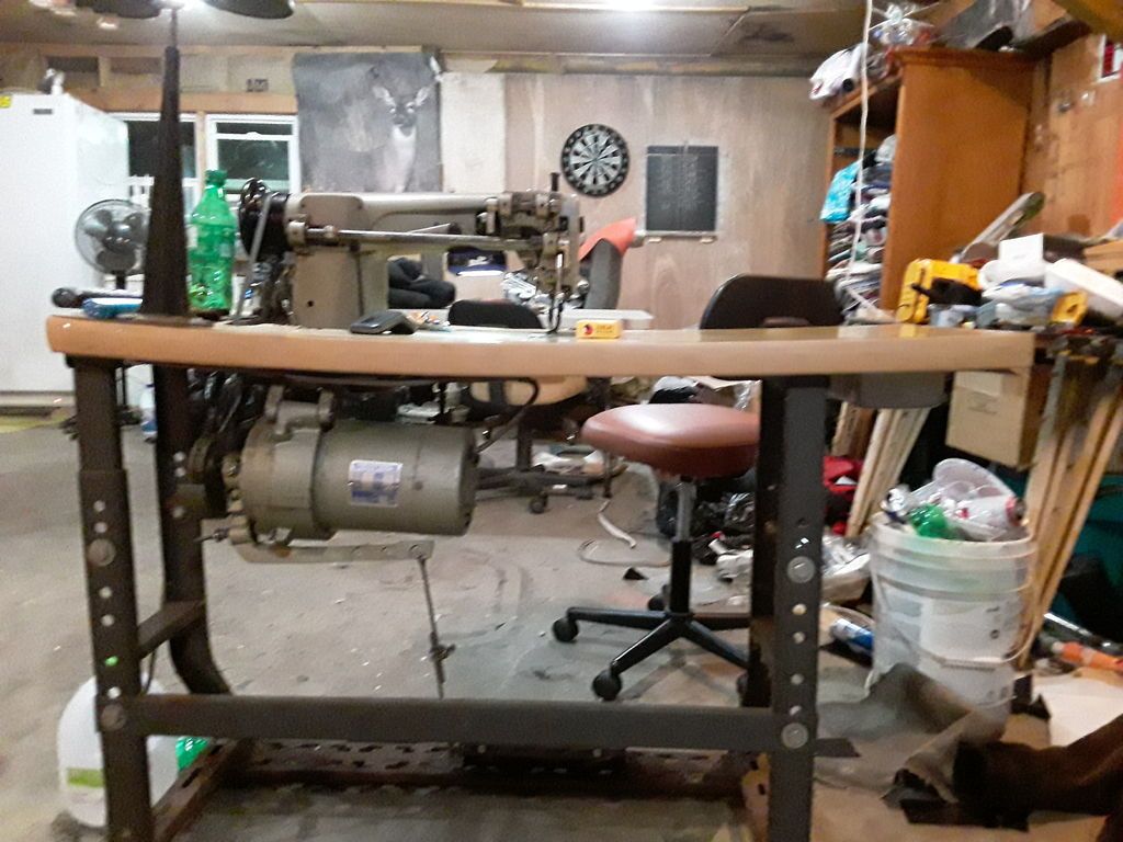 Industrial sewing machine table replacement top