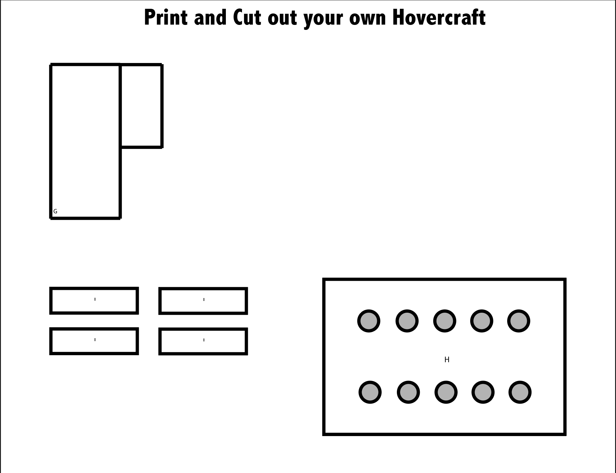 RC Hovercraft Single Motor (No Soldering Required) (Printable Plans