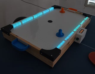 Hey! Play! Mini Table Top Air Hockey Game
