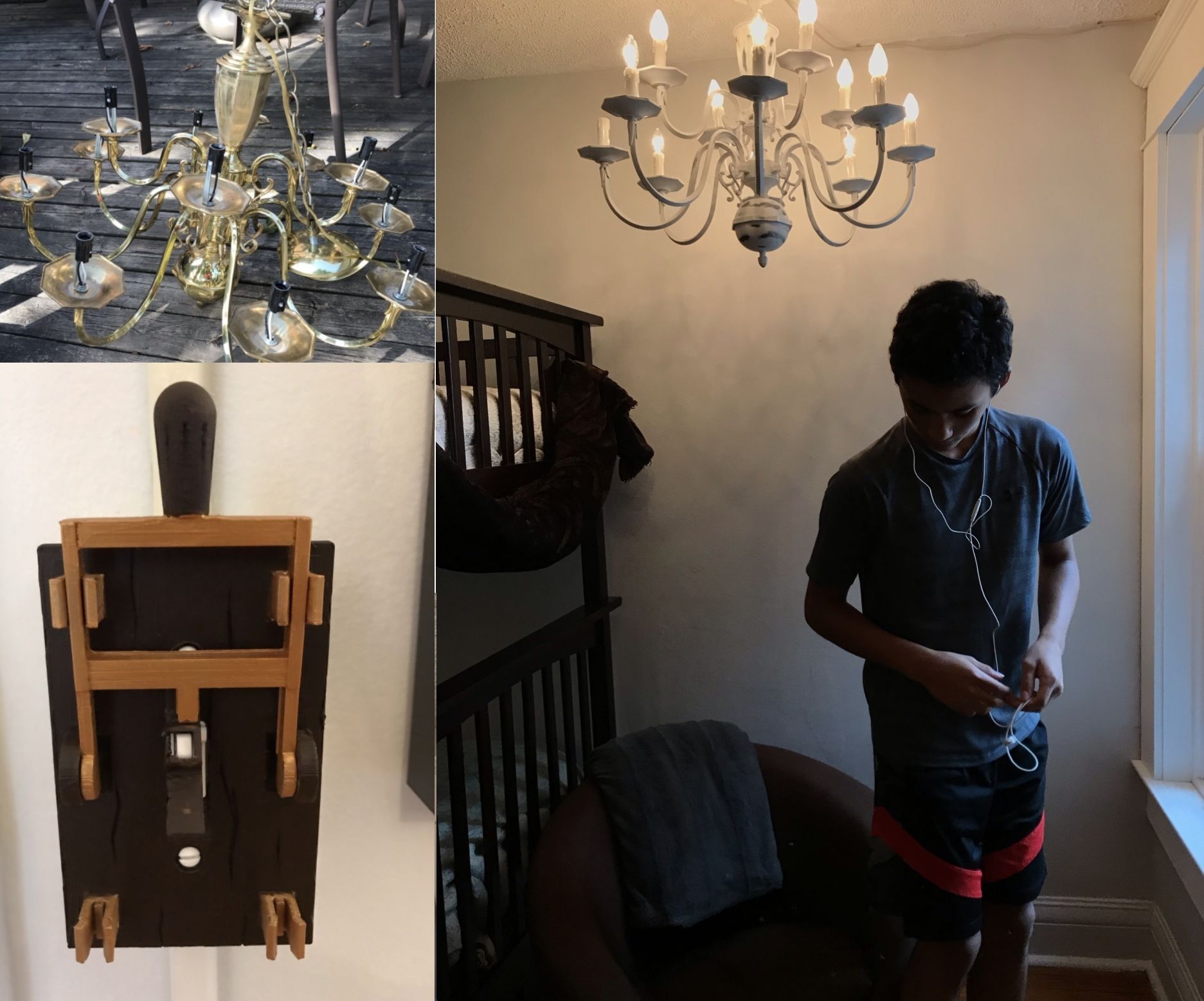 Frankenstein Switch Chandelier mashup