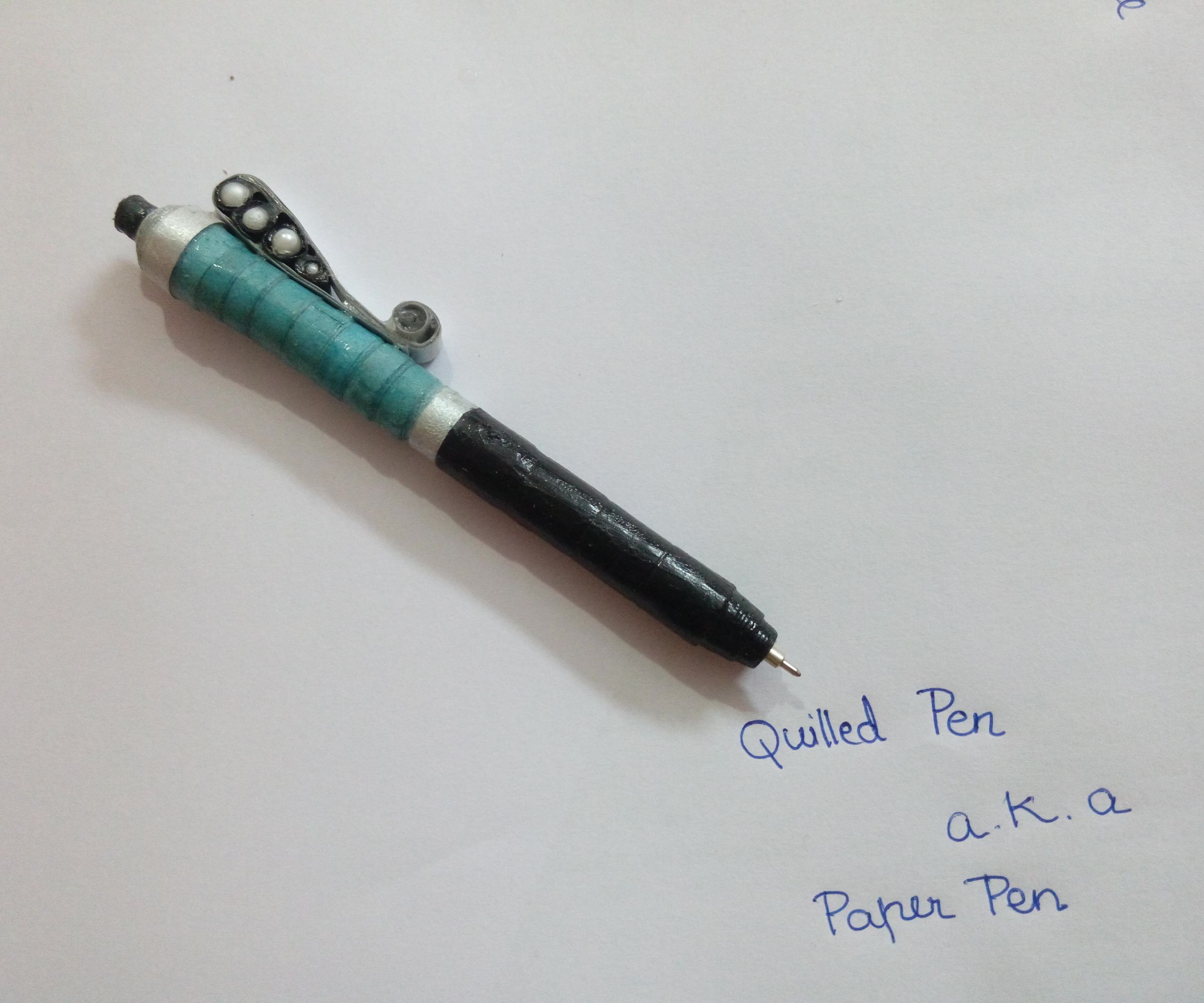 Innovation in Quilling: Refillable Quilled Writing Pen