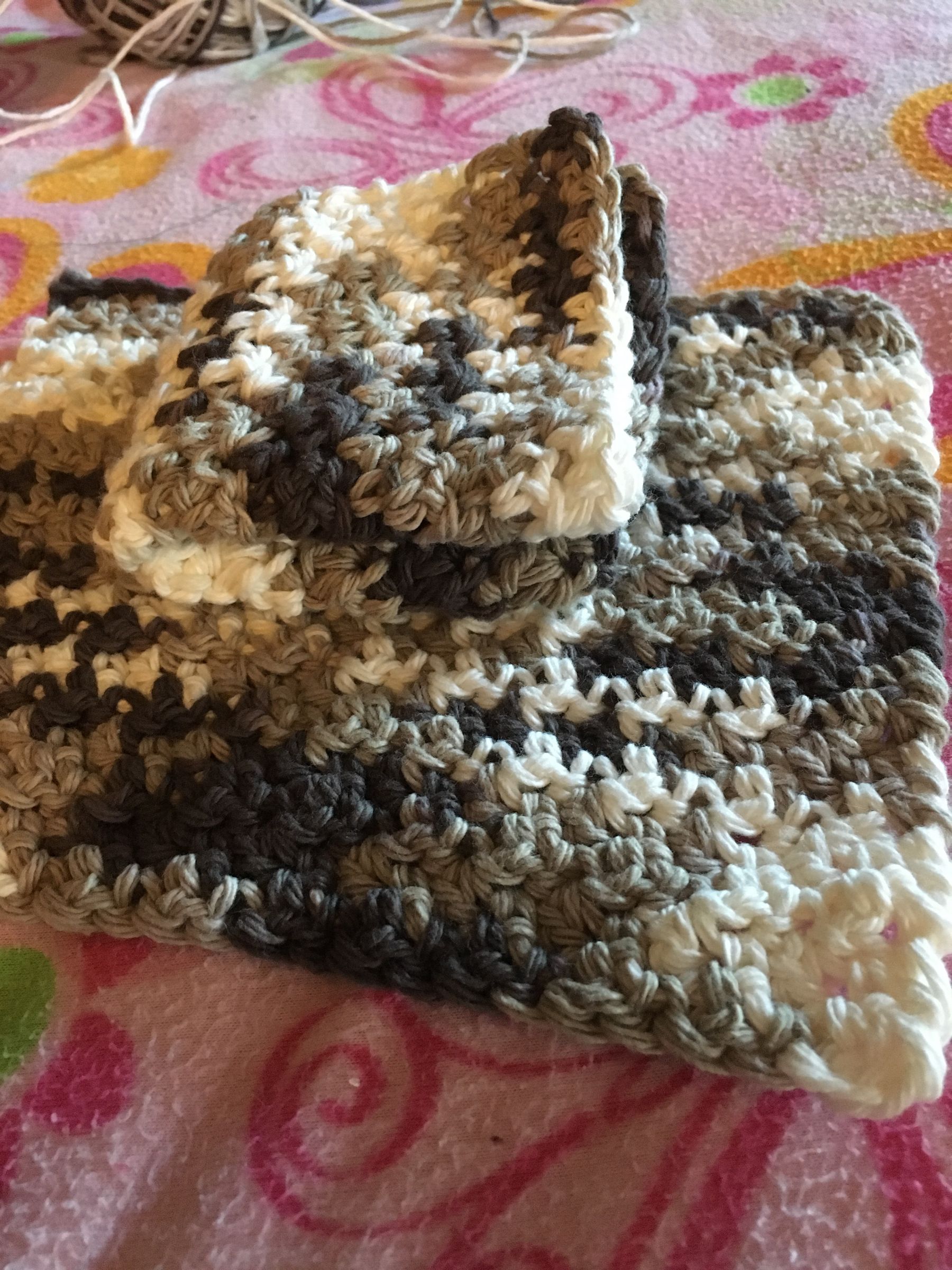 Bumpy Crochet Dishcloth