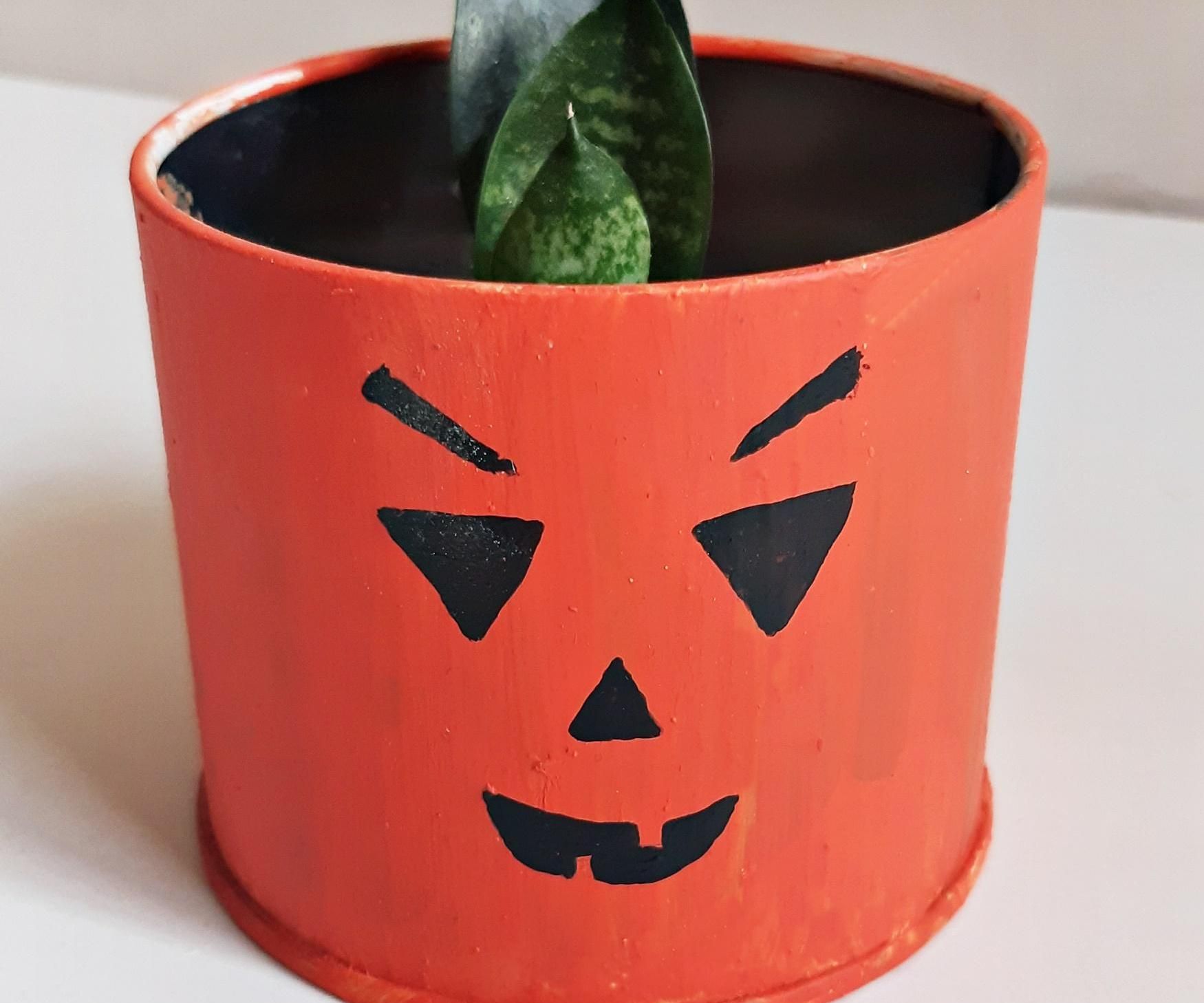 Halloween Pumpkin Planter