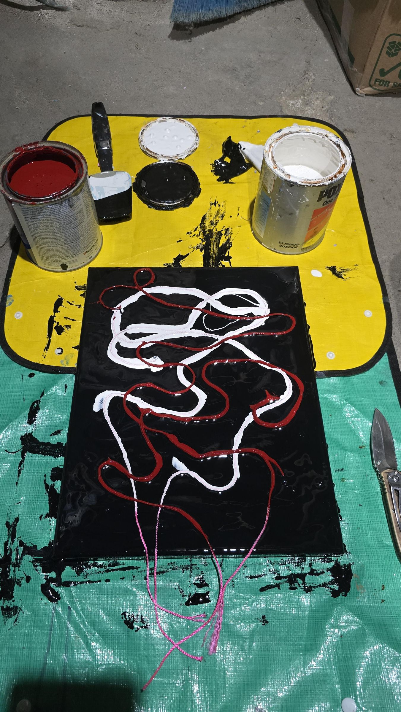String Pull Painting : 8 Steps (with Pictures) - Instructables
