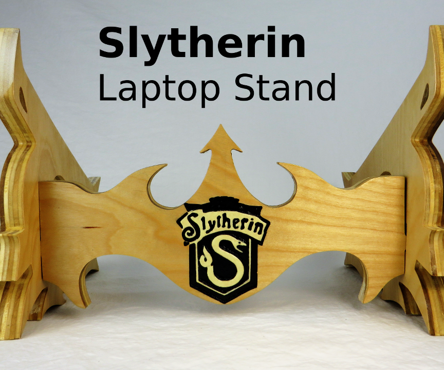 Slytherin Laptop Stand (that Glows in the Dark)