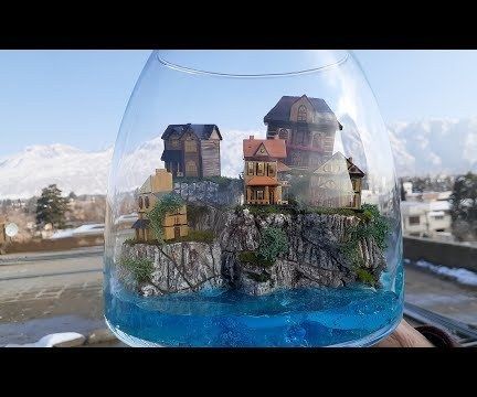 How to Make a Landscape Diorama|Beach Hill Terrarium |Manarola Diorama