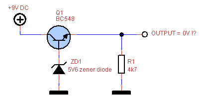  Zener Voltage Reference Does Not Work ?