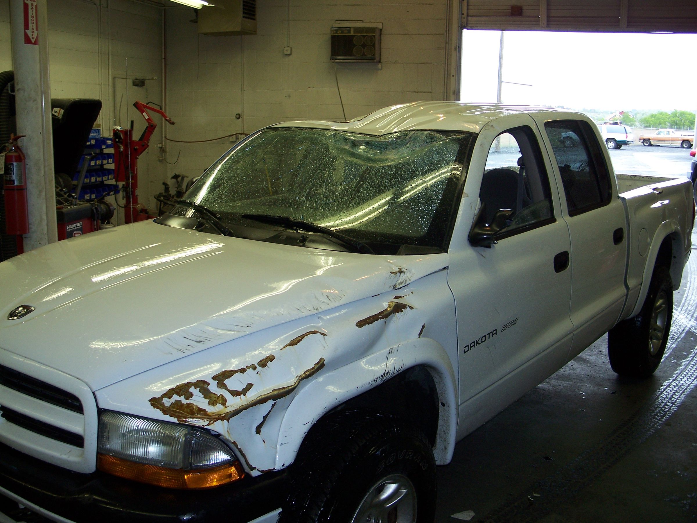 Fixing a Pickup Truck After A Roll Over
