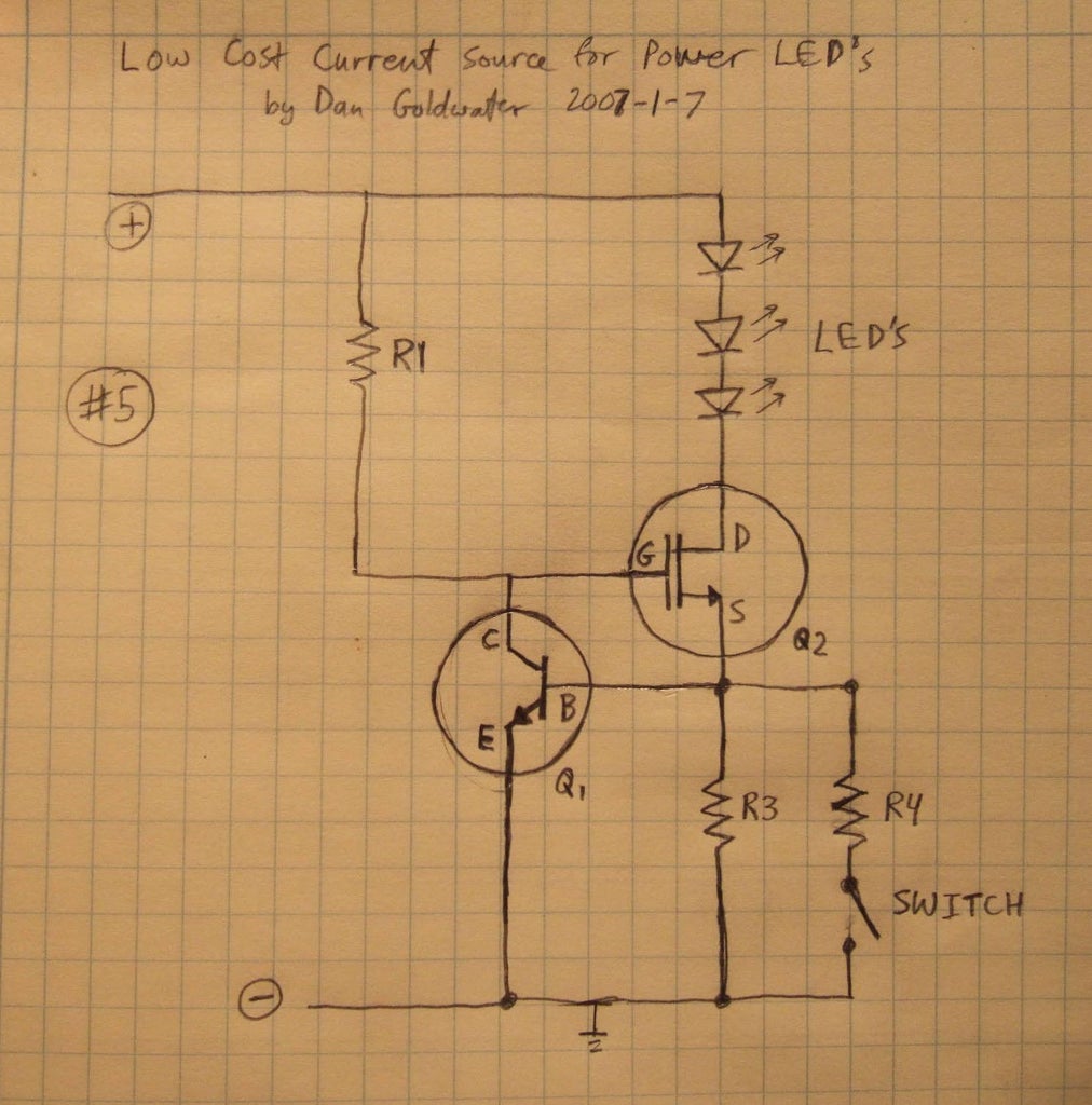 High Power LED Driver Circuits : 12 Steps (with Pictures) Circuit Diagram