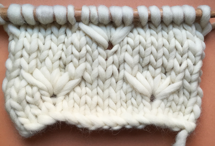How to Knit Dandelion Flower Stitch
